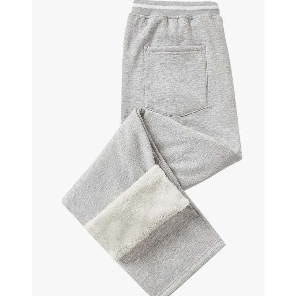 Mens 3XL Sweatpants with Zipper Pockets Soft Fleece Lined Drawstring Waist